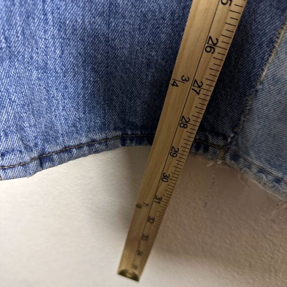 TERRIFIED CREATURE Custom Made DiY Patchwork Women 30 Denim Jean Pant Button Fly - Picture 7 of 16